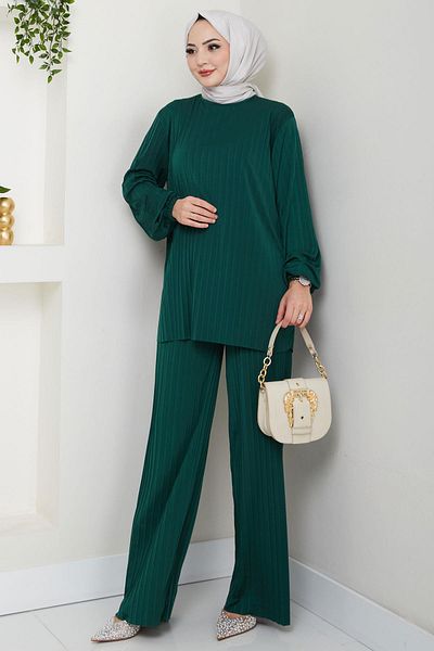 hafsamina Σετ δύο τεμαχίων Emerald Green Sandy HM2701