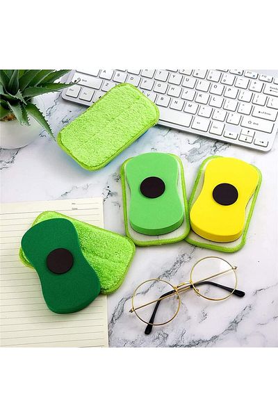 erorex Chalk Eraser 3 Pcs Microfiber Chalk Eraser Washable Chalkboard Eraser Dry Erase Whiteboard Eraser