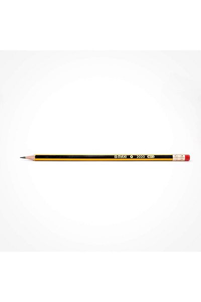 erorex Classic Graphite Pencil Hb With Rubber Tip Box Of 12 Pc Black