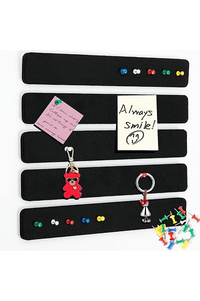 erorex Pack Felt Pin Board Bar Strips Bulletin Board For Bedrooms Offices Home Wall Decoration Notice