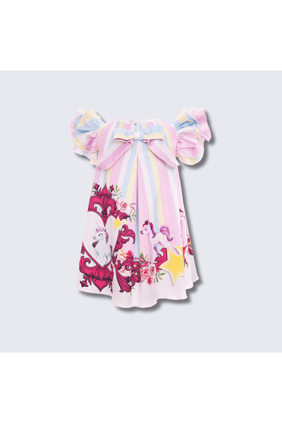 nannie Rochita Roz Fetite Cu Unicorni - 1-2 ani