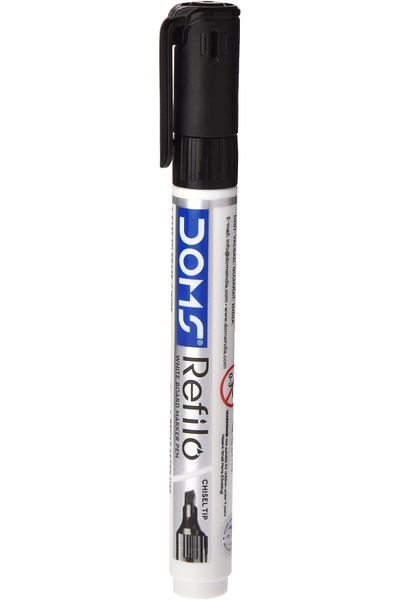 erorex 8684 White Board Chisel Tip Marker Pen 12 Piece Set Black