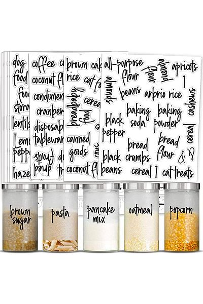 erorex Home Organization Labels 168Pcs Food Label Stickers Preprinted Label Stickers For Kitchen Pantry