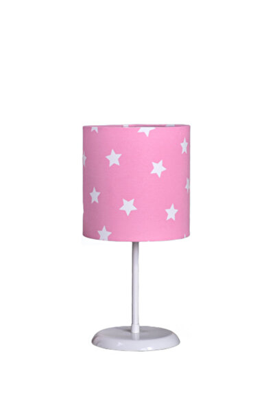 ONAY M غطاء من القماش ذو النجمة الوردية لغرفة النوم وغرفة الأطفال ومصباح طاول...