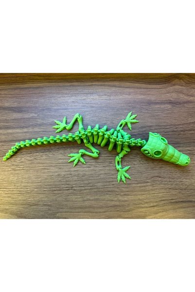 BMB3D Store Hareketli Yeşil Timsah Oyuncak Figürü