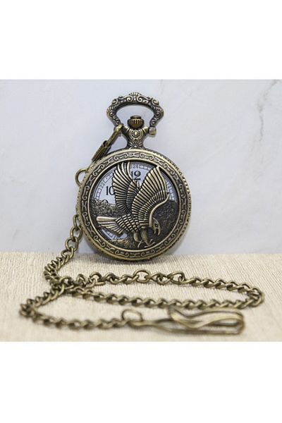 QUARTZ Eagle Design Chain Link Watch