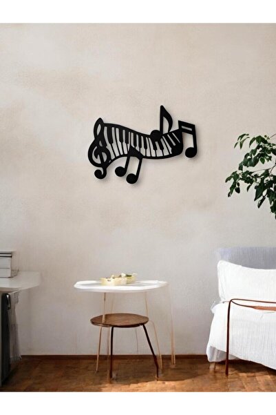 sem concept Dekoratif Notalı Piyano Tablo, Ahşap Tablo