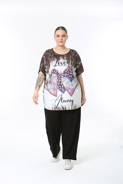 XL Modam Women's Digital Printed Lycra Large Size Tunic