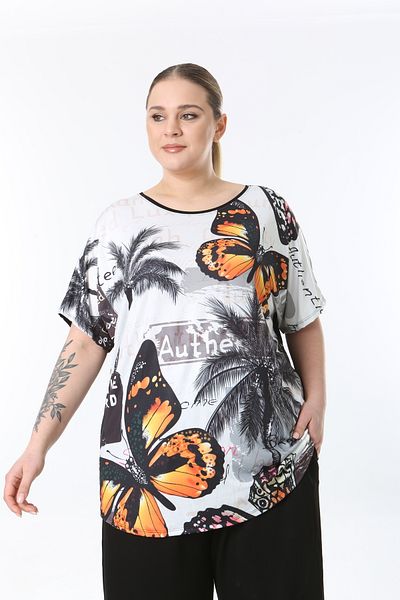 XL Modam Women's Digital Printed Lycra Large Size Tunic