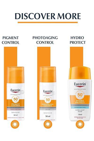 Eucerin Oil Control Sunscreen Gel Cream for Face, Dry Touch, High UV Protection
