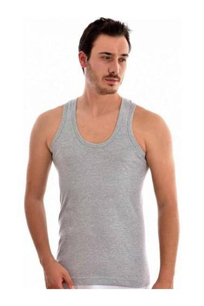 ROYAM Ανδρικό χτενισμένο βαμβακερό εσώρουχο Seher Classic 6 τεμαχίων 0001 Γκρι