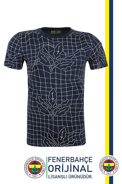 Fenerbahçe Bream Logo Tribune T-Shirt, Original Licensed Wood Library