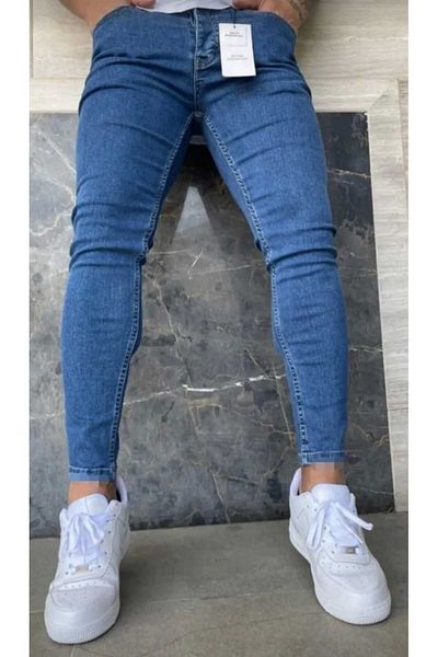 Denim Ανδρικό τζιν παντελόνι - Slim Fit Blue Skinny Leg Dumemi
