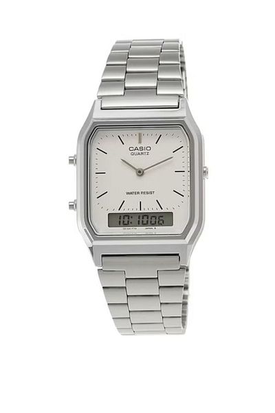 Casio Classic Digital Analog Water Resistant Watch AQ-230A-7DMQ - Silver