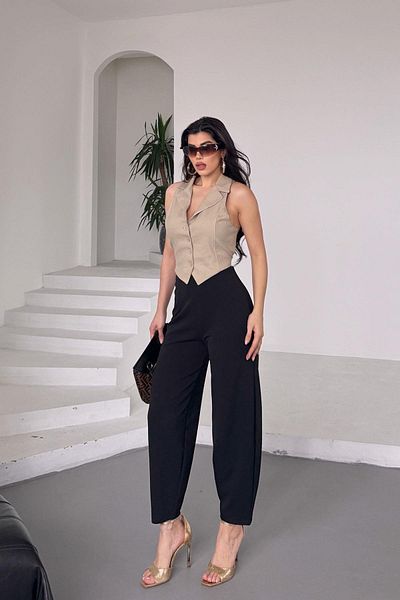 İstangül Butik Full Lycra High Waist Comfortable Balloon Pants