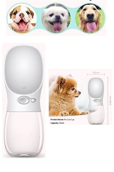 Kitchen Beauty Taşınabilir Kedi Köpek Suluğu Seyahat Su Şişesi Kaseli Emniyet...