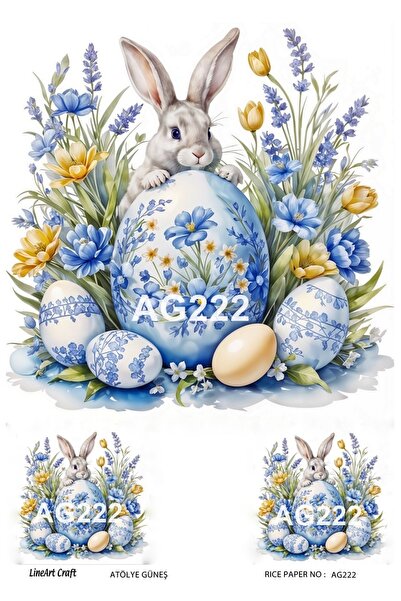 LİNEART LineArt Pirinç Dekopaj Kağıdı LA-AG222