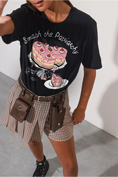 Bengi Clothing Μπλουζάκι Jemmy Oversize Cut με αυτοσχεδιασμό με λαιμόκοψη με ...