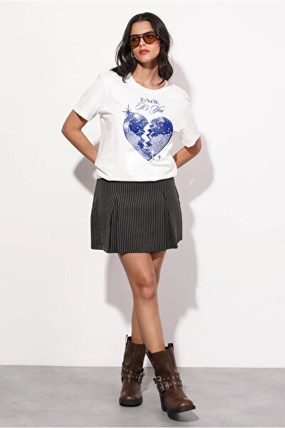 Bengi Clothing Μπλουζάκι Jemmy Oversize Cut με αυτοσχεδιασμό με λαιμόκοψη με κοντό μανίκι