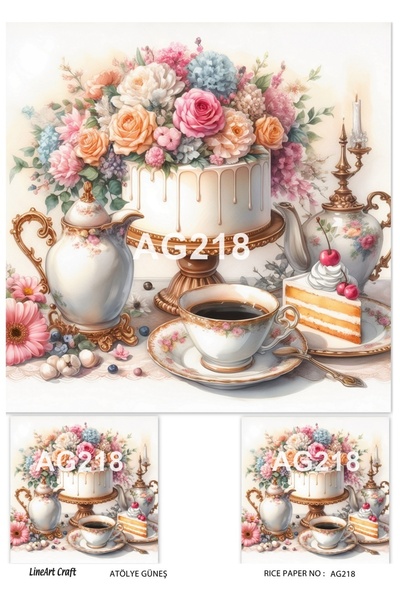LİNEART LineArt Pirinç Dekopaj Kağıdı LA-AG218