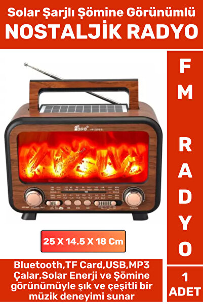 Wintoup Dekoratif Hediyelik Solar Şarjlı Bluetooth Wireless USB TF Card FM Şö...