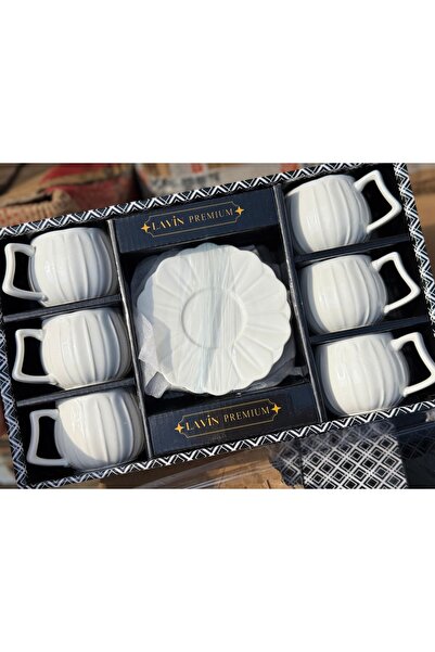 Hediye Köşkü Papatya Porcelain Luxury Coffee Cup