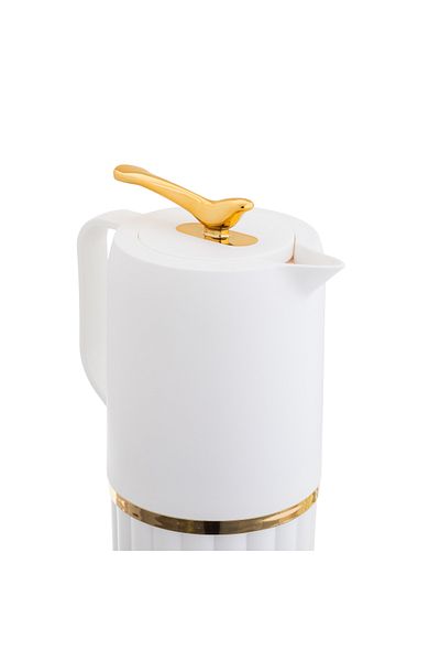 casa rosa Thermos For Tea and Coffee 1L White Color