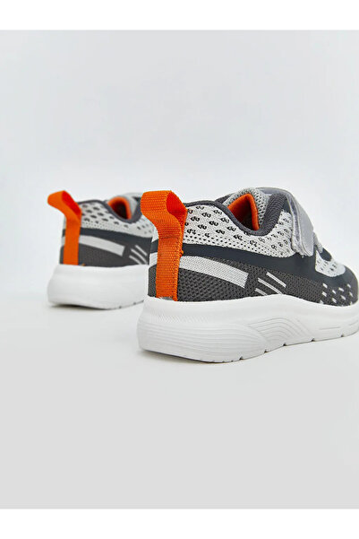 LC Waikiki LCW STEPS Gri Bağcık ve Cırt Cırtlı Erkek Bebek Spor Ayakkabı T T
