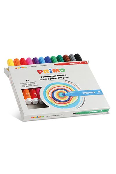 Primo Washable Jumbo Felt Tip Pen 12 Colors