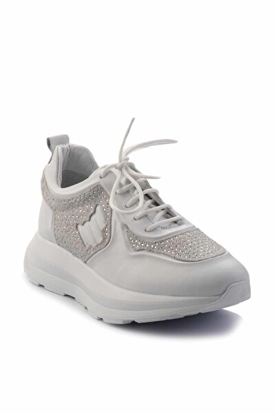 Bambi Tenis de damă - alb, piele naturală, K 01480111103