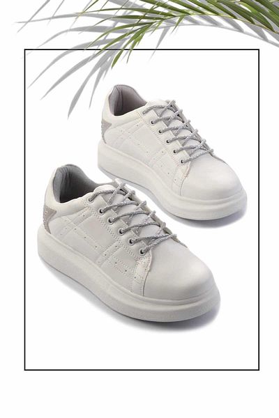 Bambi Λευκό Γυναικείο Sneaker Κ 01478103509