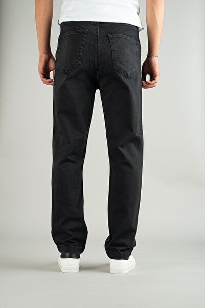 bombe Men's Stone Baggy Fit Wide Fit Regular Waist Wide Leg Jeans Loose Pants