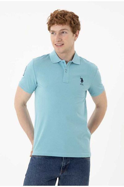 U.S. Polo Assn. Ανδρικό μπλουζάκι με λαιμόκοψη Polo Basic