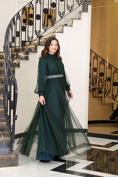Modarafta Plus Size Stylish Hijab Evening Dress Alya Dress