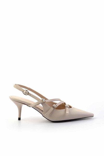 Bambi Beige Women's Classic Heeled Shoes01667010209