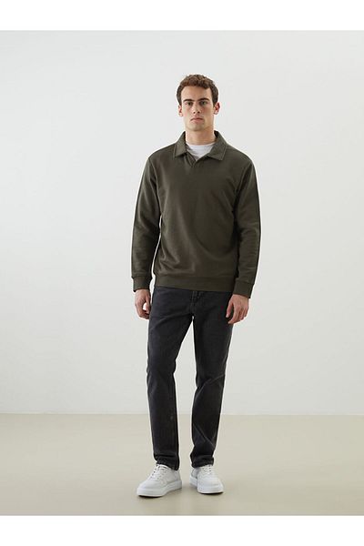 LC Waikiki Lcw Polo Neck Long Sleeve Men's Sweatshirt Fast Fashion