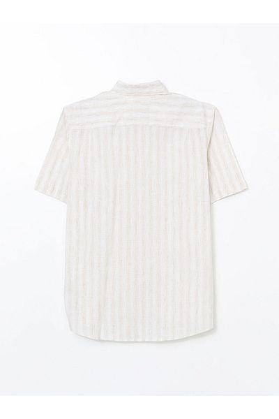 LC Waikiki SOUTHBLUE Ανδρικό πουκάμισο με κοντό μανίκι με κανονική εφαρμογή