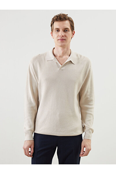 LC Waikiki Polo Neck Long Sleeve Men's Knitwear Sweater