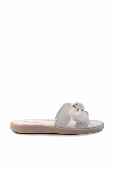 Bambi White Beige Women's Slippers K04875050809
