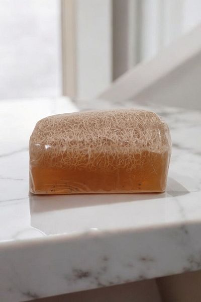 ERGÖK Natural Pumpkin Fiber Tea Tree Soap