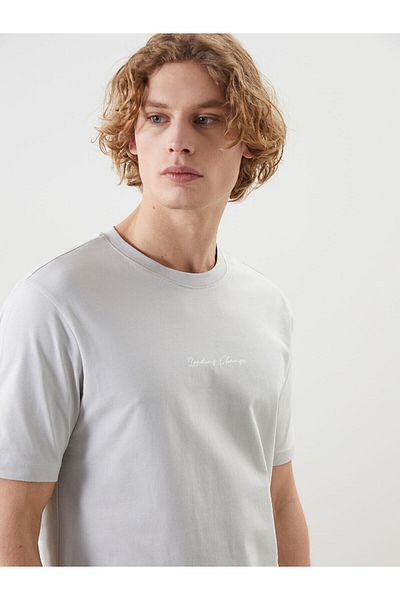 LC Waikiki Crew Neck Short Sleeve Printed Combed Cotton Men's T-Shirt