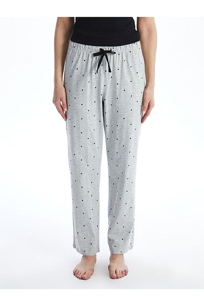 LC Waikiki Lcwk Women's Elastic Waist Polka Dot Sleepwear Bottom