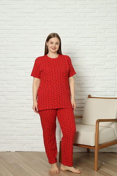 FAMES PİJAMA Costum de pijama cu model de stele de marime mare