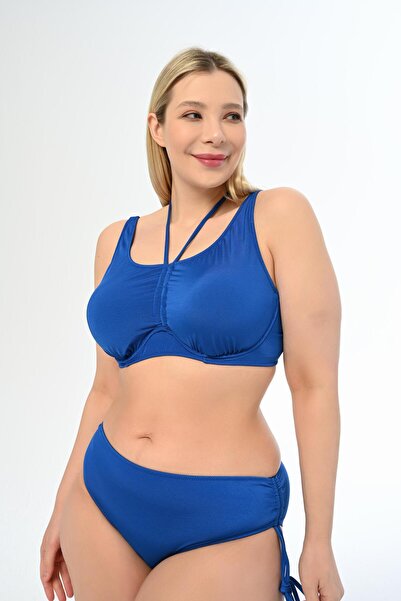 AQUAVİVA Aquaviva Women's Flowerpot Plus Size Azura Collector Sliding Bikini Set