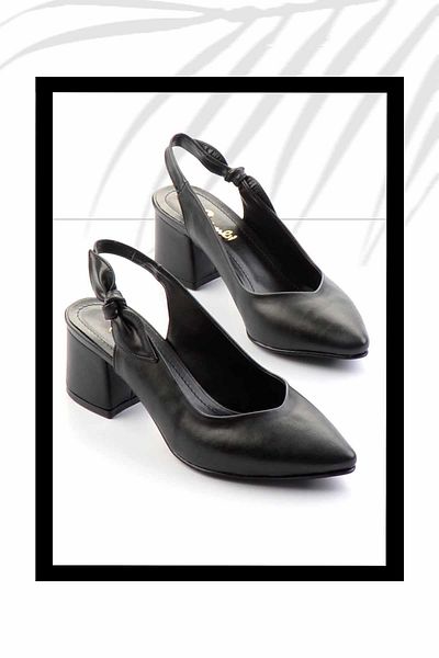 Bambi Pantofi clasici cu toc pentru femei negre K 01471060309