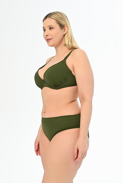 AQUAVİVA Khaki Green Large Size Alexa Covered Bikini - Aquaviva Set