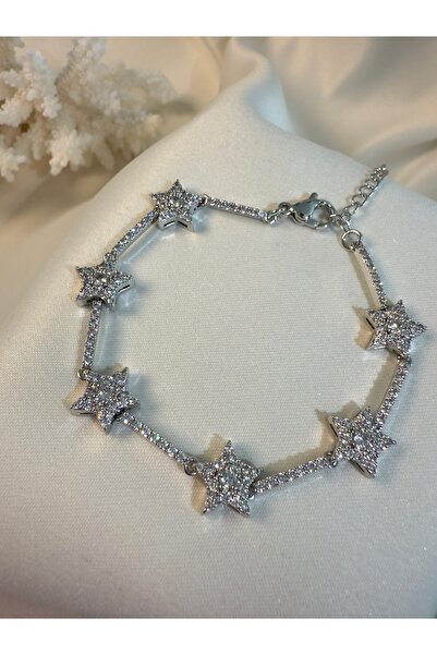 Sévoir Atelier SPARK 14K KAPLAMA Zirkon Taşlı Çelik Bileklik
