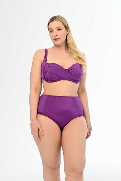 AQUAVİVA Set de bikini Anjelq drapat Aquaviva violet de marime mare