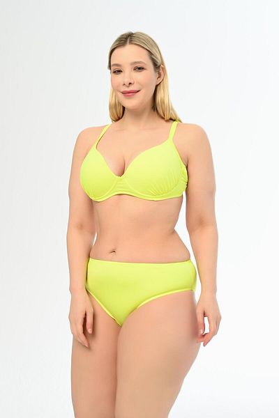 AQUAVİVA Bikini acoperit Alexa de marime mare verde neon - Set Aquaviva