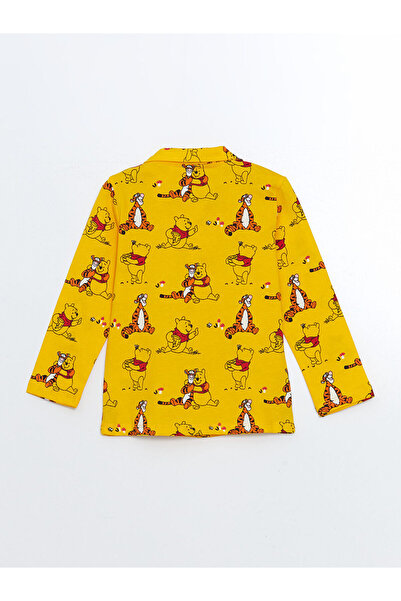 LC Waikiki LCW Kids Polo Yaka Winnie the Pooh Baskılı Erkek Çocuk Pijama Takımı